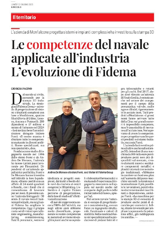 AZIENDE NEL MONFALCONESE - FIDEMA GROUP