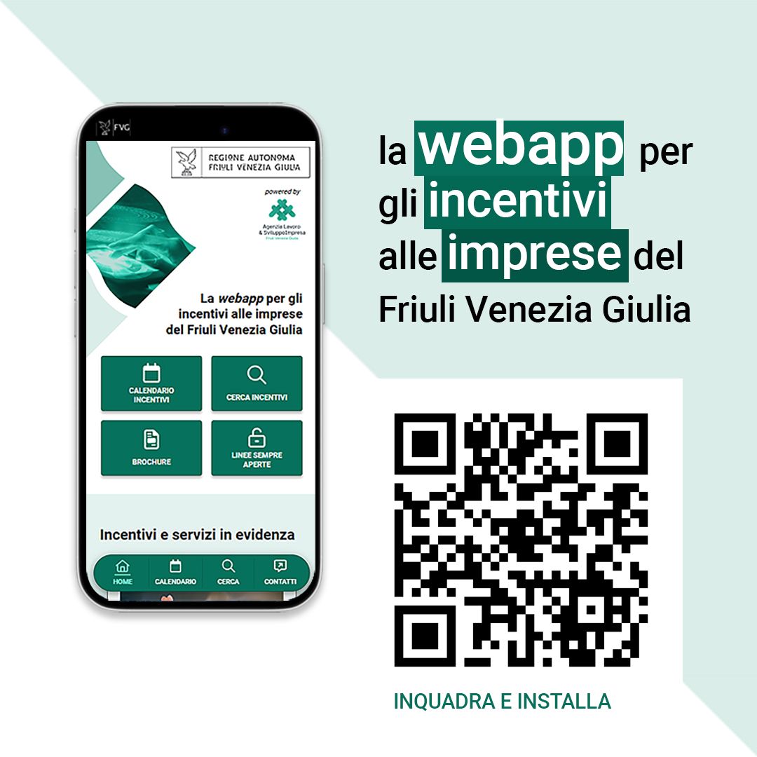 è on line la nuova app "INCENTIVI FVG"